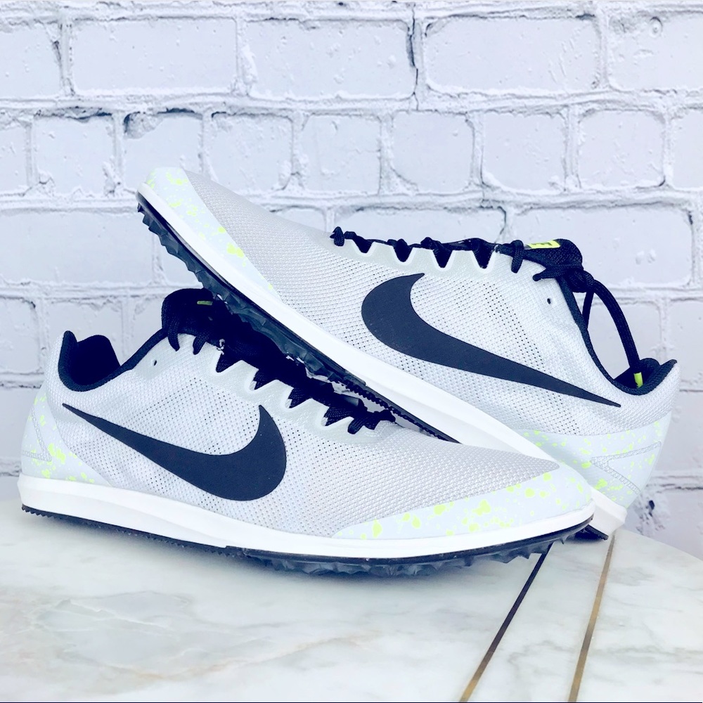 Nike Zoom Rival D 10 Platinum Black Men’s Track & Field Shoes 907566-077